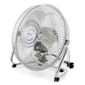 Impress All-Metal 9" High Velocity Floor Fan (Option: Silver)